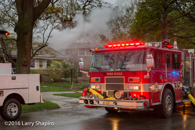 Park Ridge Fire Department house fire at 1205 Hoffman Avenue shapirophotography.netLarry Shapiro photographer